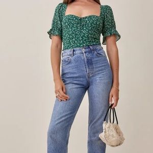 Reformation Delevan Top Rosemarie